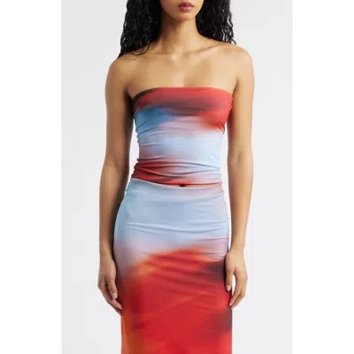 Feners Yo X Ti Strapless Top In Multi