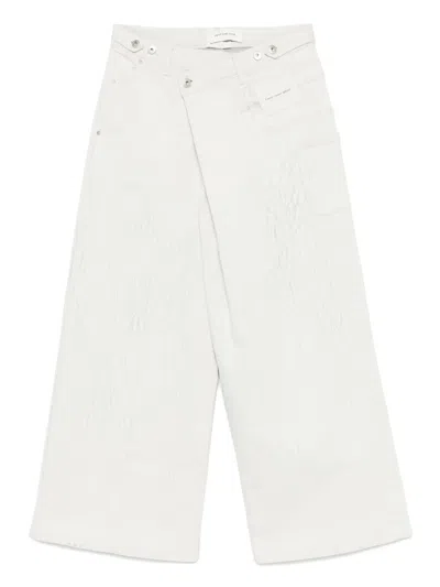 Feng Chen Wang Asymmetric Jeans In Grau