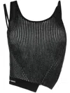 Feng Chen Wang Asymmetric Vest Top In Schwarz