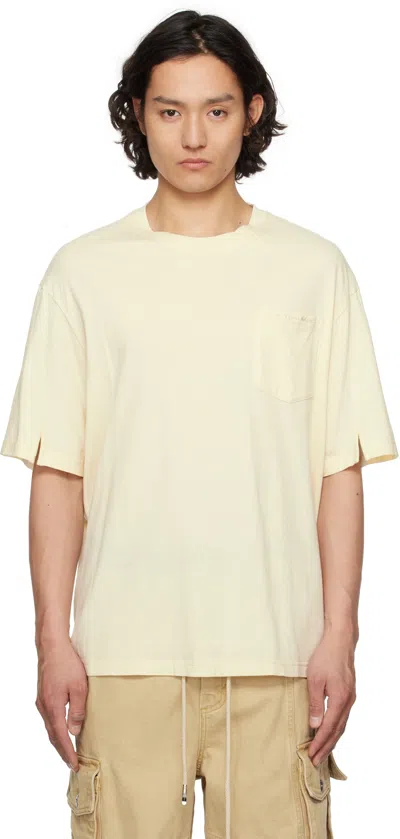 Feng Chen Wang Beige Deconstructed T-shirt