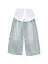Feng Chen Wang Belt-loop Pocket Jeans In Blue