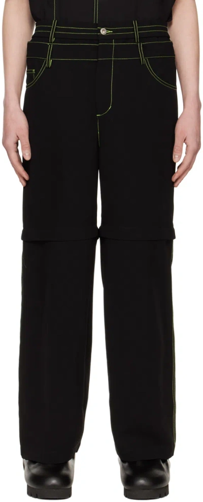 Feng Chen Wang Black Convertible Trousers