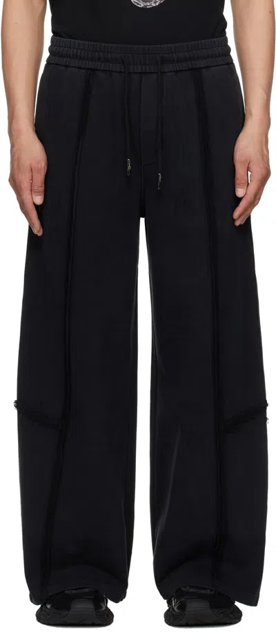 Feng Chen Wang Black Deconstruction Sweatpants