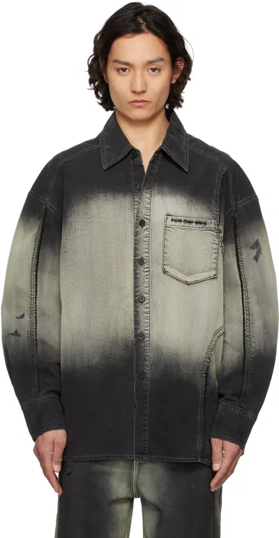 Feng Chen Wang Black Gradient Shirt