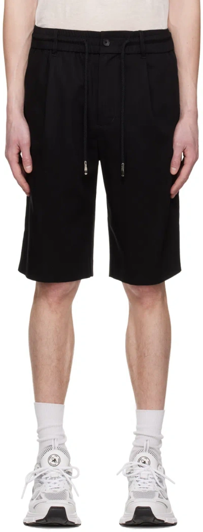 Feng Chen Wang Black Pleated Shorts