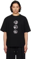 Feng Chen Wang Black Yu Zu Xie Patch T-shirt In Black
