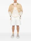 Feng Chen Wang Knee-length Cargo Shorts In White