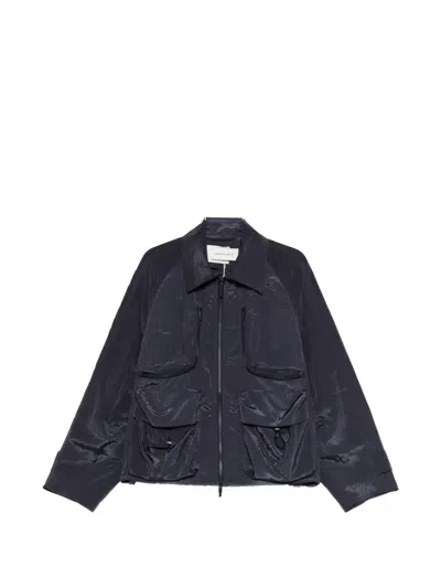 Feng Chen Wang Cargo-pockets Jacket In Blue