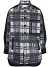 Feng Chen Wang Check-pattern Shirt In Blue