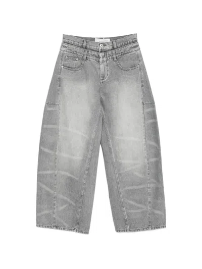Feng Chen Wang Cotton Jeans In Gray
