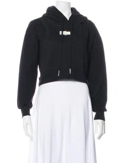 Pre-owned Feng Chen Wang Crew Neck Long Sleeve Hoodie In Black