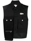 Feng Chen Wang Weste Mit Taschendetail In Black