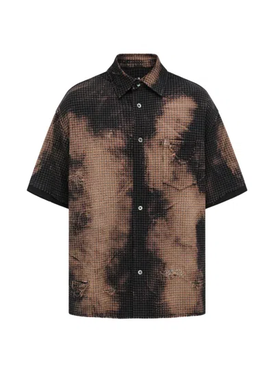 Feng Chen Wang Decayed Check Shirt In Multi