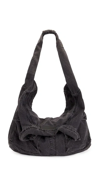 Feng Chen Wang Deconstructed Crossbody Bag In Black
