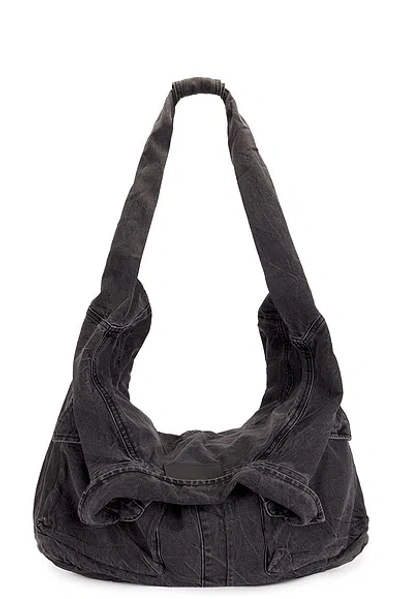 Feng Chen Wang Deconstructed Crossbody Bag In Black