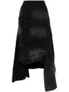 Feng Chen Wang Deconstructed Skirt In Black
