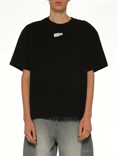 Feng Chen Wang Deconstructed T-shirt In Black