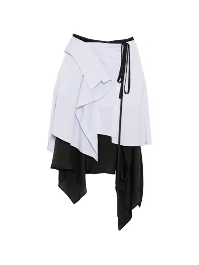 Feng Chen Wang Deconstruction Wrap Skirt In Multi