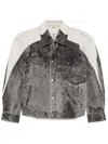 Feng Chen Wang Denim Jacket In Grey