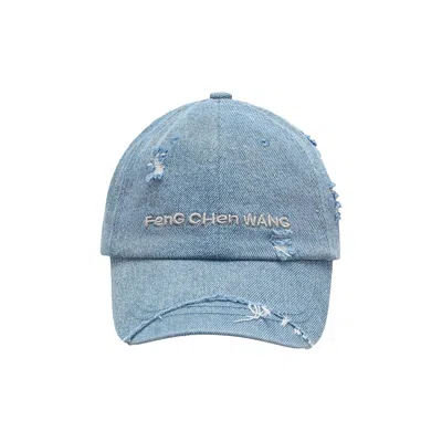Pre-owned Feng Chen Wang Denim Sanding Finishing Cap 'blue' | Men's Size Onesize