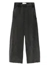 Feng Chen Wang Elasticated-waistband Washed Track Pants In Black