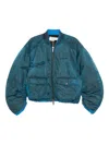 Feng Chen Wang Flap-pocket Zip-up Jacket In Blue