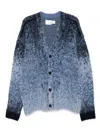 Feng Chen Wang Gradient Cardigan In Blue