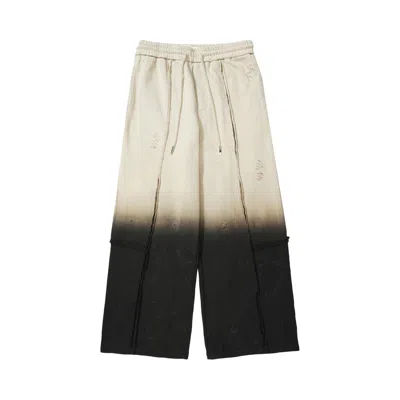 Pre-owned Feng Chen Wang Gradient Washed Deconstruction Sweatpants 'black' | Men's Size M