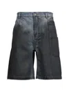 Feng Chen Wang Gradient-effect Denim Shorts In Blue