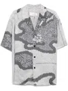Feng Chen Wang Graphic-print Shirt In Grey