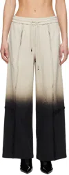 Feng Chen Wang Gray & Black Gradient Lounge Pants In Black Gradient