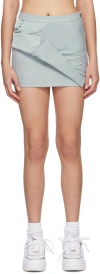 Feng Chen Wang Asymmetric Mini Skirt In Grey
