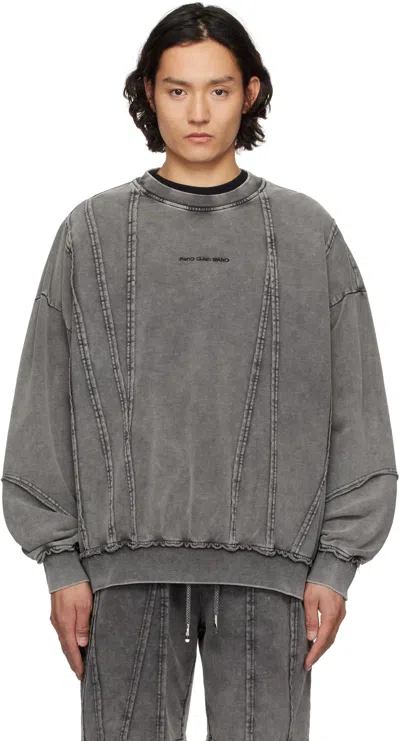 Feng Chen Wang Gray Tie Dyed Sweatshirt In Grey