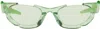 Feng Chen Wang Green Phoenix Sunglasses In Green
