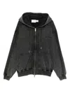 Feng Chen Wang Hooded Zip-up Jacket In Gray
