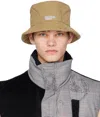 Feng Chen Wang Khaki Quilted Bucket Hat In Khaki