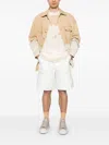 Feng Chen Wang Knee-length Cargo Shorts In White