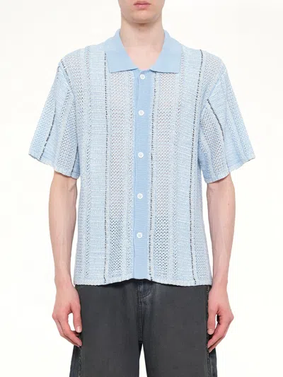 Feng Chen Wang Knited Shirt In Blue