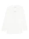 Feng Chen Wang Label-detail Long-sleeved T-shirt In White