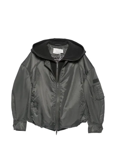 Feng Chen Wang Layered Cardigan In Gray