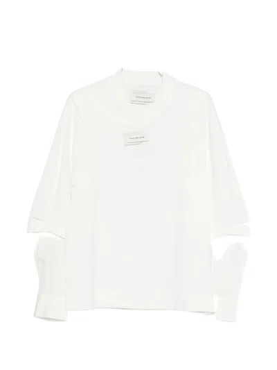 Feng Chen Wang Layered-design T-shirt In White