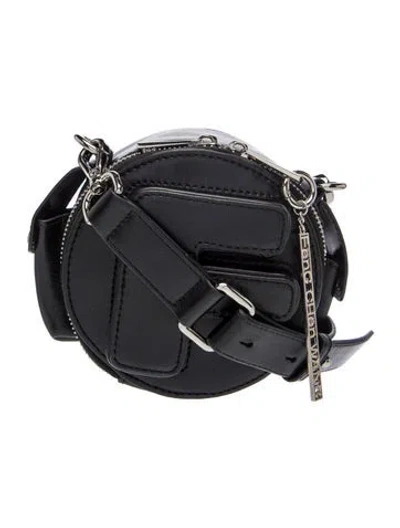 Pre-owned Feng Chen Wang Leather Crossbody Bag In Black