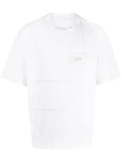 Feng Chen Wang White Double Collar T-shirt