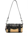 Feng Chen Wang Logo-print Bamboo Shoulder Bag In Brown