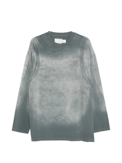 Feng Chen Wang Long-sleeve T-shirt In Gray