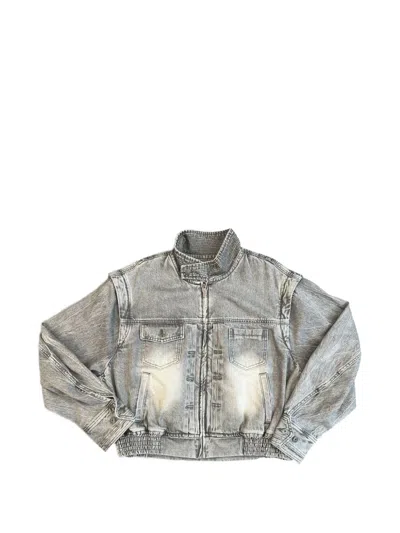 Feng Chen Wang Long-sleeves Jacket In Gray