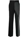Feng Chen Wang Black Patchwork Trousers In Schwarz