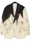 Feng Chen Wang Natural-dye Blazer In Weiss