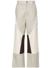 Feng Chen Wang Panelled Straight-leg Cargo Pants In Grey
