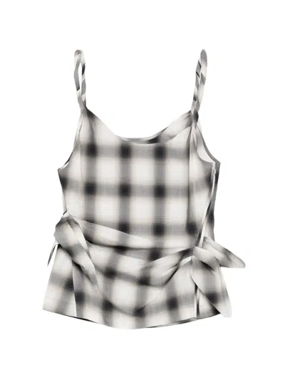 Feng Chen Wang Plaid-pattern Top In Multi